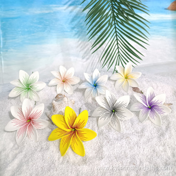 Printed Handmade Foam Flower Hair Pick with Tip